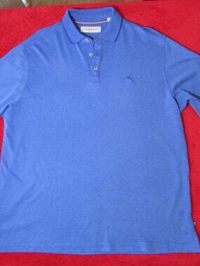 Tommy Bahama Logo Polo - Blue - Golf Casual Dress - Super Soft!